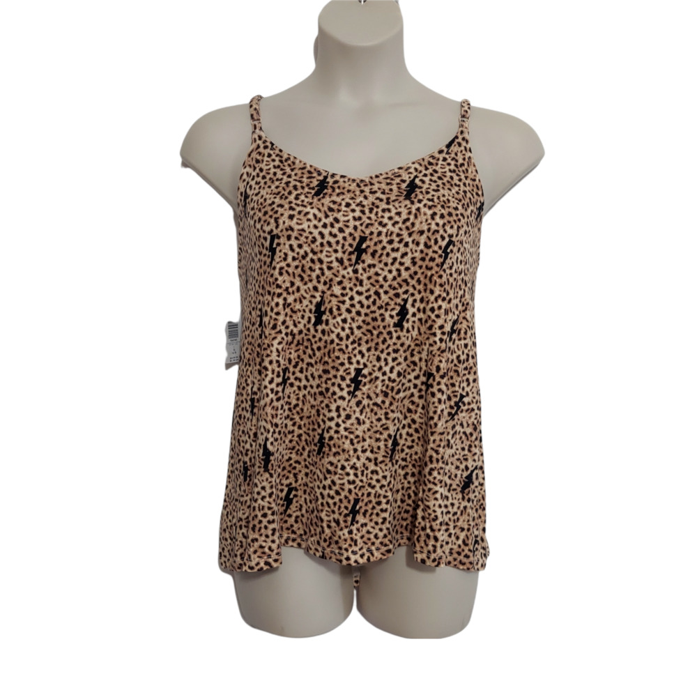 Torrid Plus Size Leopard Print w/ Lightning Bolts Cami Swing Top NWT - Picture 6 of 7